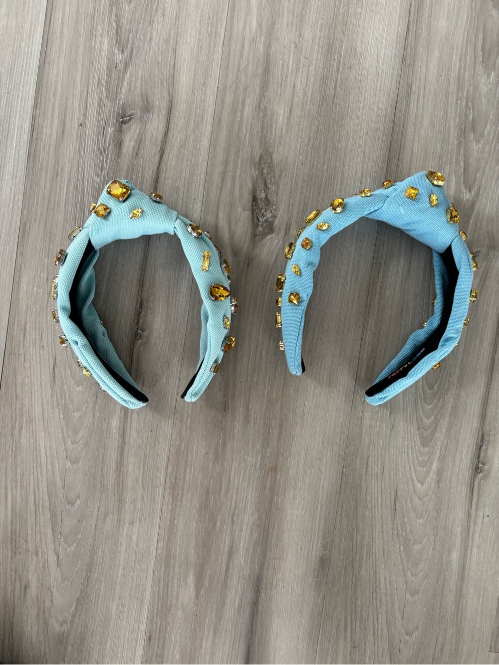 Poppy Land  Light Blue Jeweled Headbands